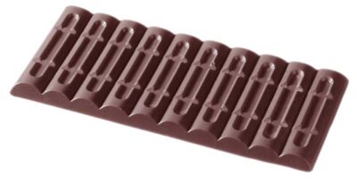 Chocolate World Frame Moulds - CW2072 - Tablet 1X10 Groove 80