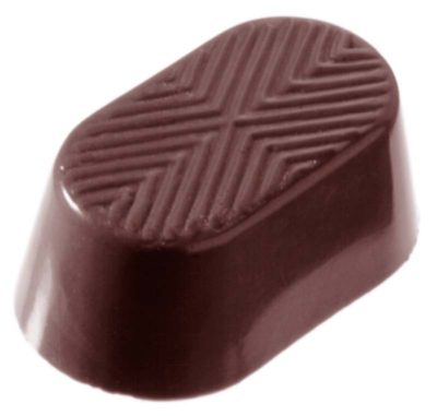 Chocolate World Frame Moulds - CW2077 - Oval Drawing - 11gm - 39x22x14mm