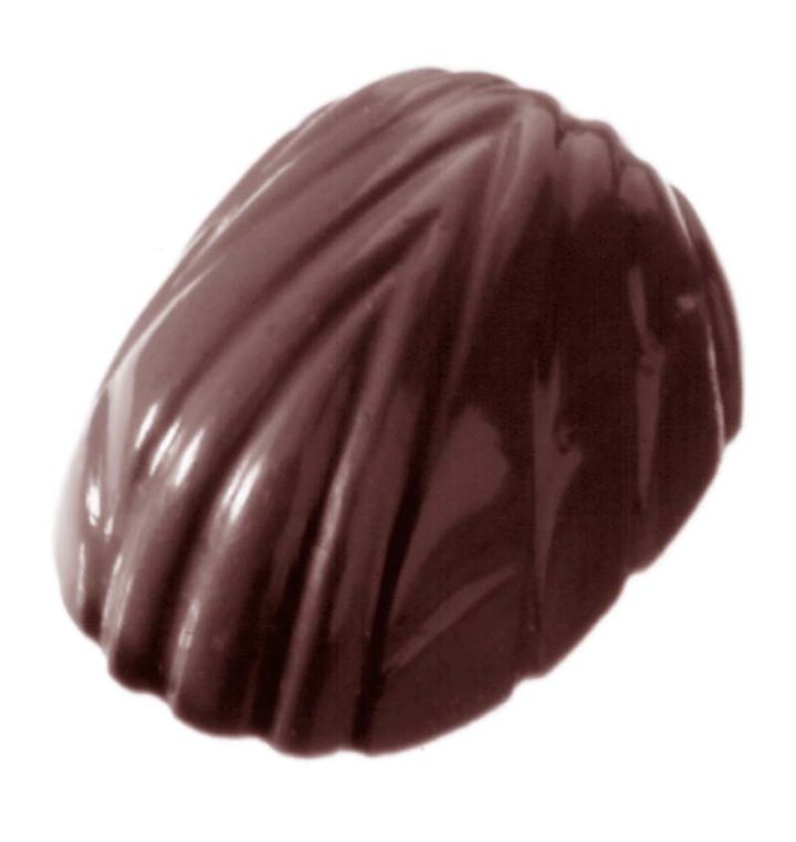 Chocolate World Frame Moulds - CW2078 - Bonbon Waved - 6gm - 32x21x11mm
