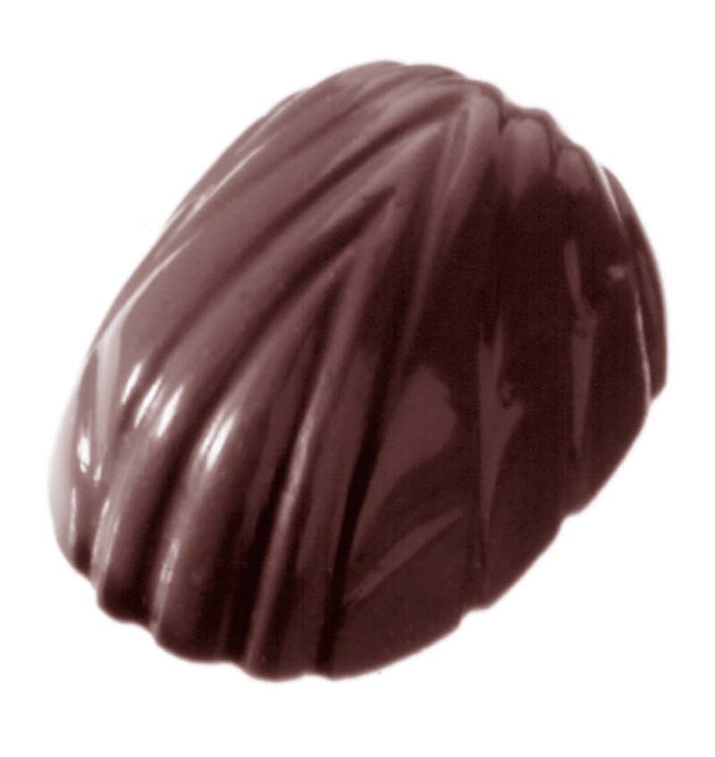 Chocolate World Frame Moulds - CW2078 - Bonbon Waved - 6gm - 32x21x11mm