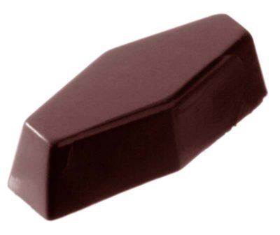 Chocolate World Frame Moulds - CW2083 - Hexagon Long - 9gm - 43x21x13mm