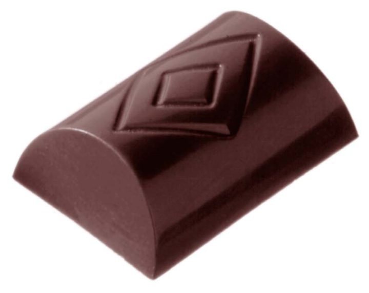 Chocolate World Frame Moulds - CW2084 - Buche Lozenge - 6gm - 29x20x10mm