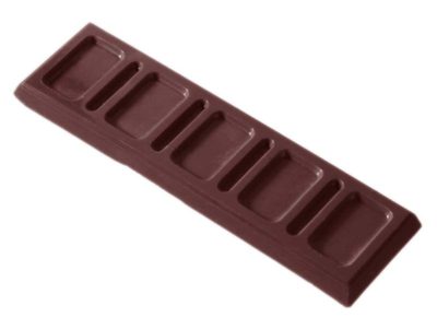Chocolate World Frame Moulds - CW2090 - Bar 25 Gr - 25gm - 125x37x6mm