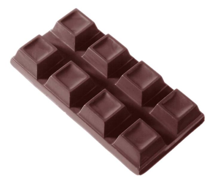 Chocolate World Frame Moulds - CW2094 - Tablet Cubes 2X4 58 Gr - 58gm - 101x51x14mm