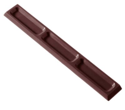 Chocolate World Frame Moulds - CW2098 - Bar Long Narrow 12 Gr - 12gm - 139x18x5mm