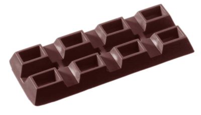 Chocolate World Frame Moulds - CW2099 - Tablet 2X4 Rectangular - 23gm - 91x36x9mm