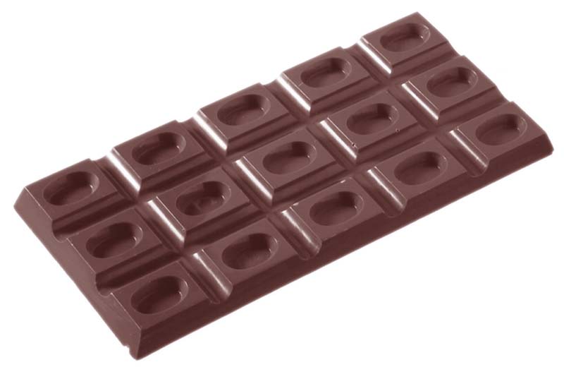Chocolate World Frame Moulds - CW2102 - 3X5 Oval - 75gm - 155x72x9mm