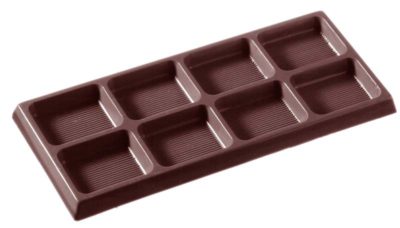 Chocolate World Frame Moulds - CW2107 - Tablet 2X4 Arcering - 48gm - 131x58x7mm