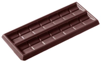 Chocolate World Frame Moulds - CW2117 - Tablet 2X1 Lozenge - 49gm - 139x59x8mm