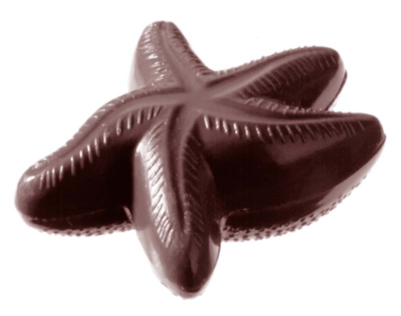 Chocolate World Frame Moulds - CW2124 - Starfish - 250gm - 150x150x30mm