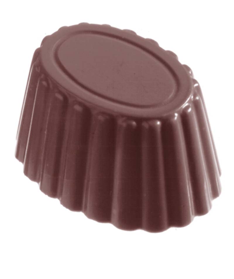 Chocolate World Frame Moulds - CW2131 - Cup Oval - 14gm - 35x26x19mm