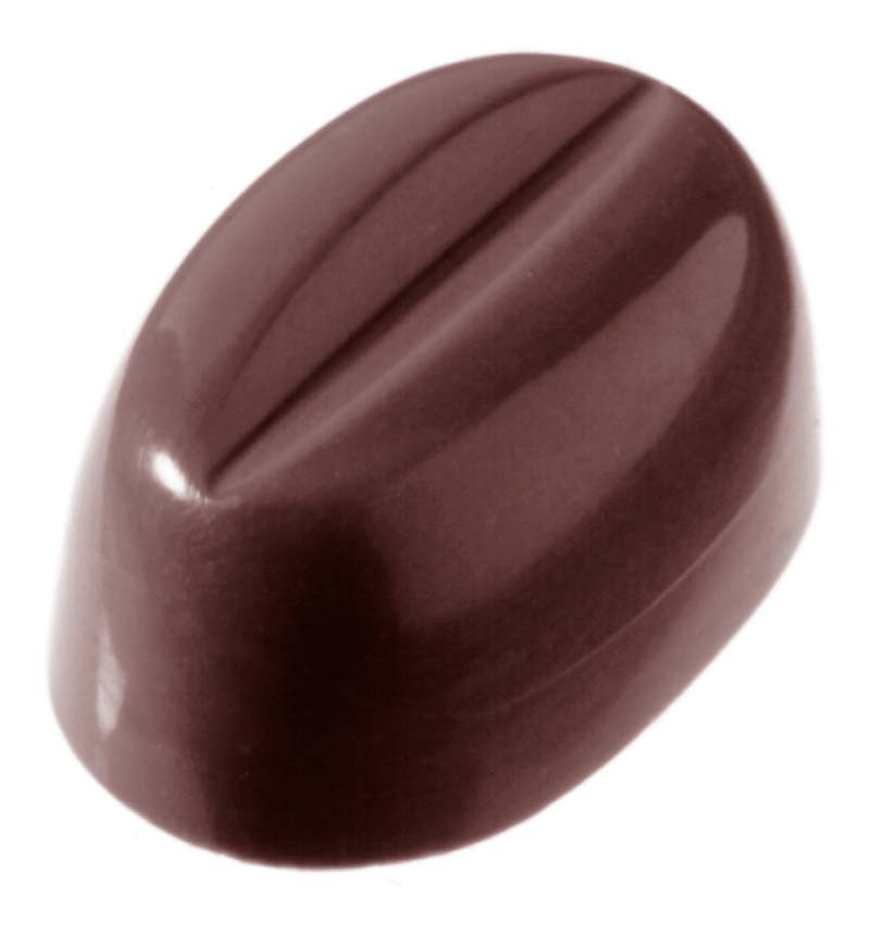 Chocolate World Frame Moulds - CW2139 - Coffee Bean 11 Gr - 11gm - 36x24x16mm