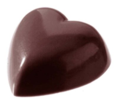 Chocolate World Frame Moulds - CW2143 - Heart 6X10 Pcs - 2gm - 20x20x8mm