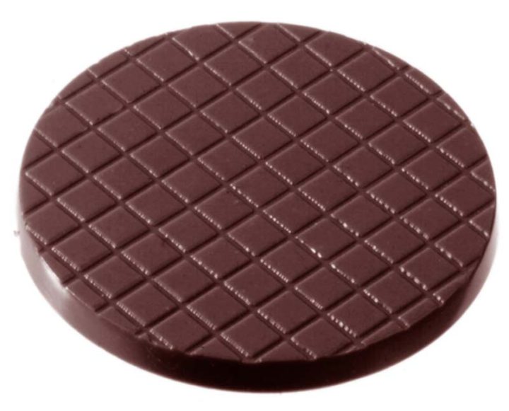 Chocolate World Frame Moulds - CW2144 - Roundel - 4gm - 39x39x3mm