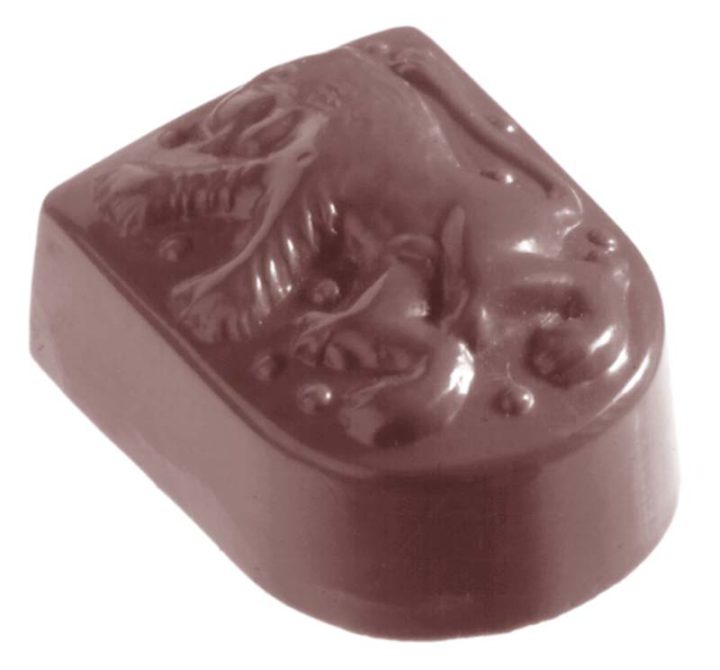 Chocolate World Frame Moulds - CW2164 - Lion On Shield - 13gm - 33x26x14mm
