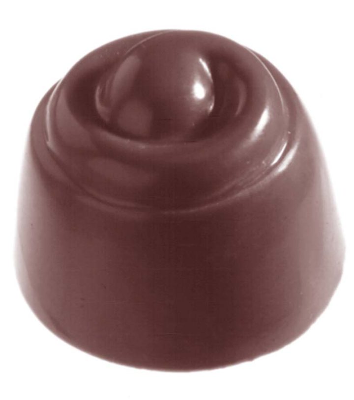 Chocolate World Frame Moulds - CW2171 - Cherry Twisted - 15gm - 31x31x22mm