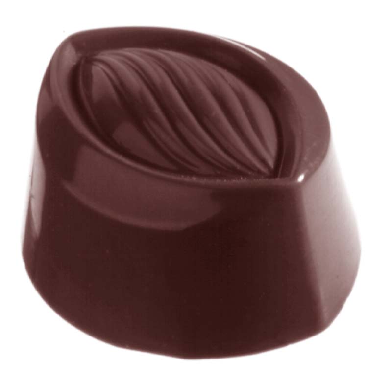 Chocolate World Frame Moulds - CW2173 - Almond 16 Gr - 16gm - 37x31x20mm