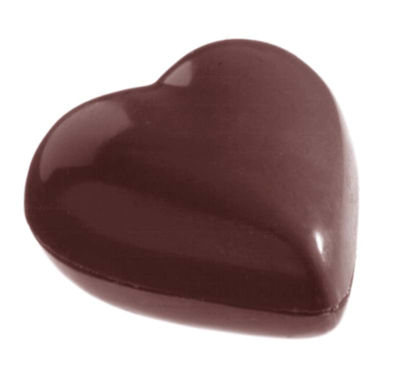 Chocolate World Frame Moulds - CW2175 - Heart 2 X 7