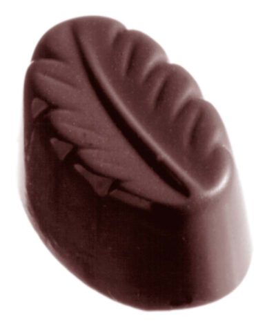 Chocolate World Frame Moulds - CW2179 - Small Leaf Long - 11gm - 38x22x15mm