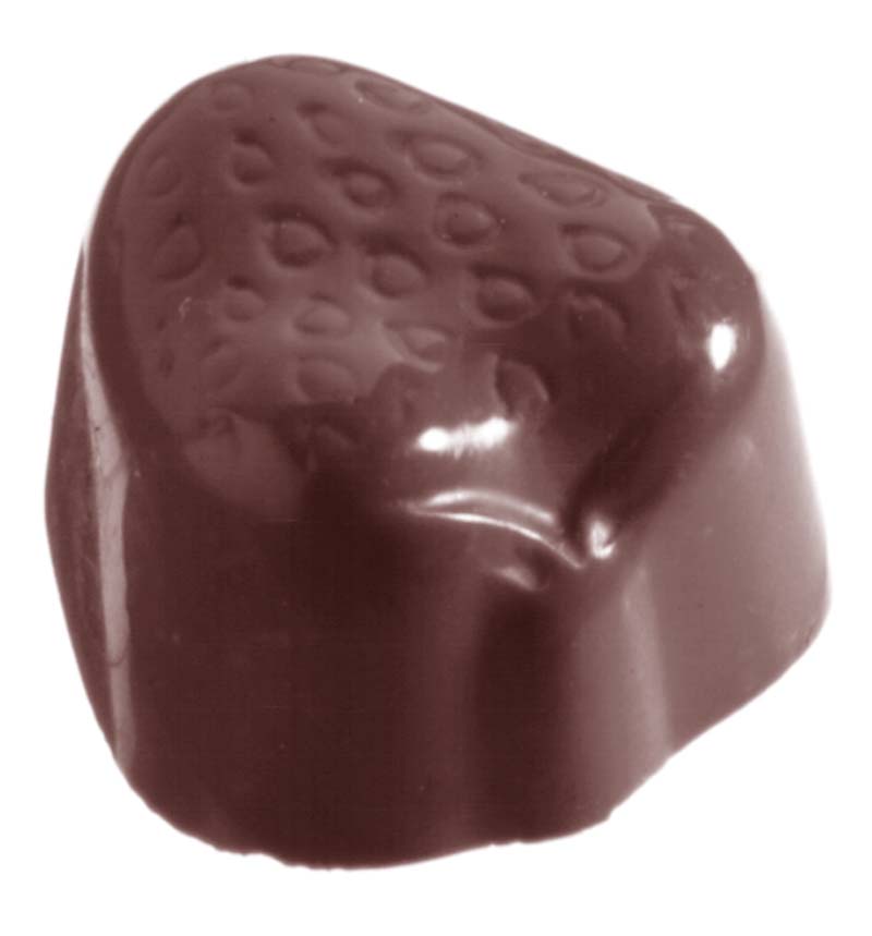Chocolate World Frame Moulds - CW2180 - Strawberry - 15gm - 35x30x19mm