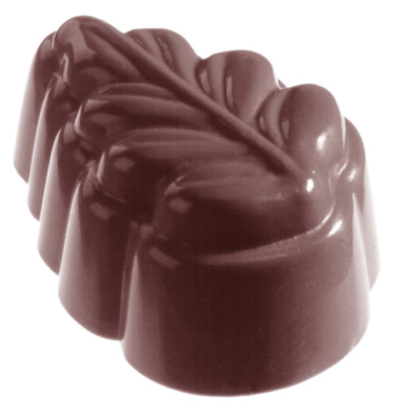 Chocolate World Frame Moulds - CW2186 - Leaf - 12gm - 37x27x18mm