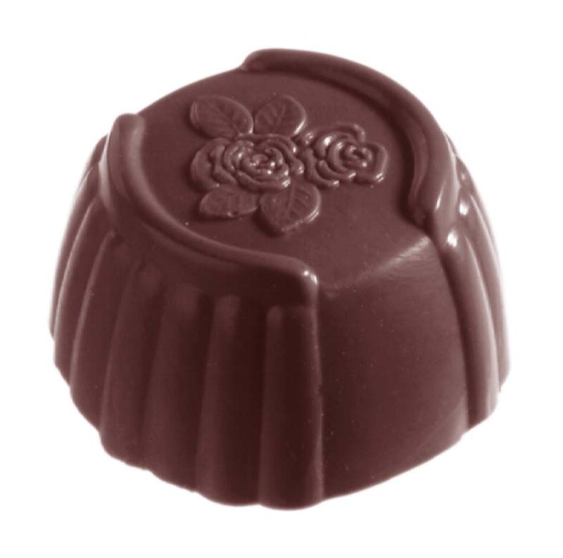 Chocolate World Frame Moulds - CW2189 - Rose - 14gm - 32x30x18mm