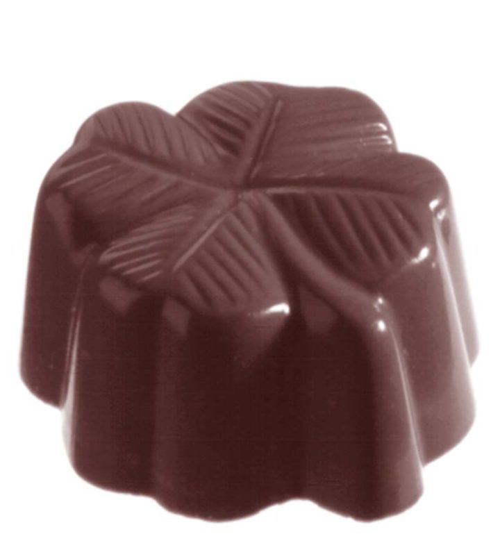 Chocolate World Frame Moulds - CW2191 - Clover - 12gm - 33x30x16mm
