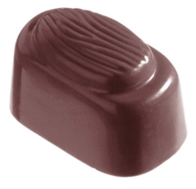 Chocolate World Frame Moulds - CW2193 - Almond Cube - 13gm - 33x20x21mm