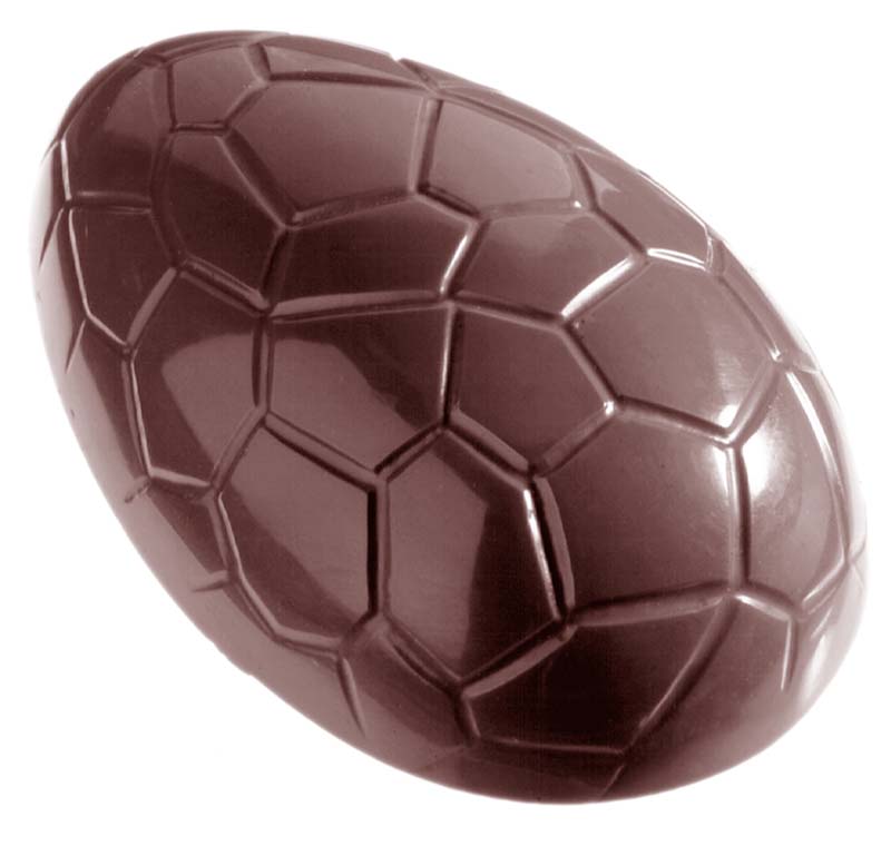 Chocolate World Frame Moulds - CW2204 - Egg Kroko 70mm - 50gm - 70x46x23mm