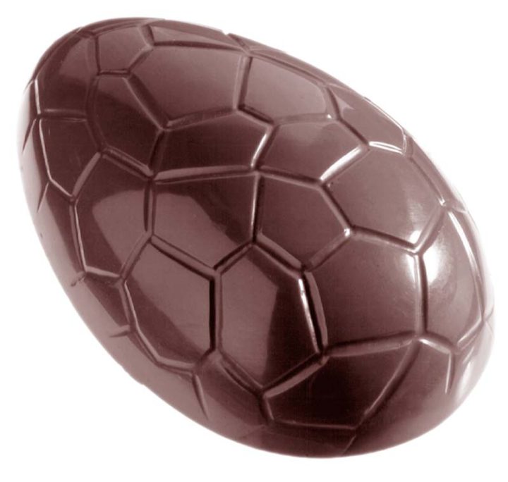 Chocolate World Frame Moulds - CW2213 - Egg Kroko 106mm - 187gm - 106x71x37mm