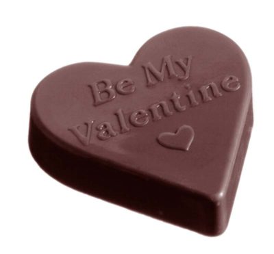 Chocolate World Frame Moulds - CW2218 - Heart Valentine - 25gm - 40x28x16mm