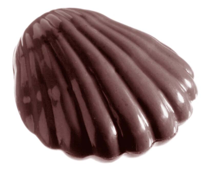 Chocolate World Frame Moulds - CW2239 - Large Shell - 7gm - 38x35x9mm