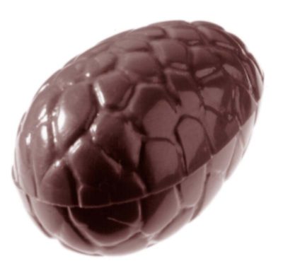 Chocolate World Frame Moulds - CW2256 - Egg Kroko 47mm - 14gm - 47x31x16mm