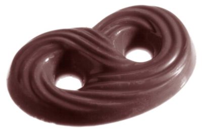 Chocolate World Frame Moulds - CW2258 - Pretzel - 9gm - 49x29x9mm