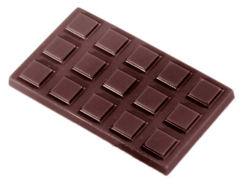 Chocolate World Frame Moulds - CW2266 - Caraque With Cubes - 4.7gm - 49x29x4mm