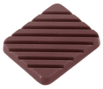Chocolate World Frame Moulds - CW2267 - Caraque Striped - 6.5gm - 38x32x5mm