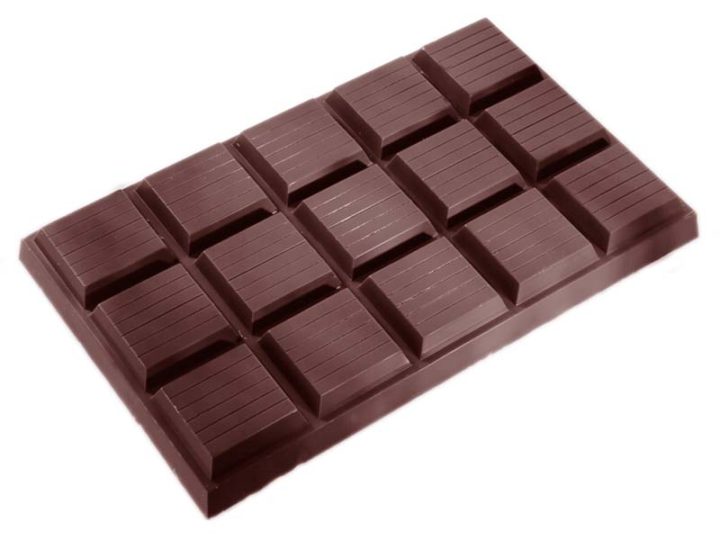 Chocolate World Frame Moulds - CW2276 - Tablet +/- 1 Kg - 1000gm - 250x160x25mm
