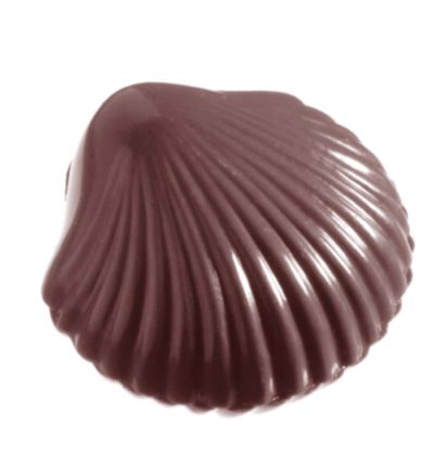 Chocolate World Frame Moulds - CW2281 - Small Shell - 5gm - 28x30x9mm