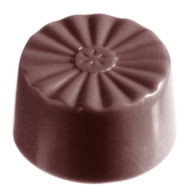 Chocolate World Frame Moulds - CW2284 - French Round - 10gm - 28x28x15mm