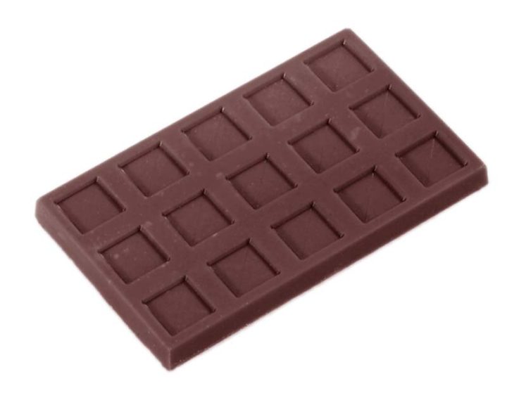 Chocolate World Frame Moulds - CW2287 - Small Waffle - 7gm - 49x29x4mm