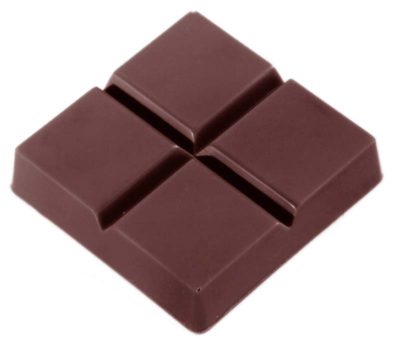 Chocolate World Frame Moulds - CW2289 - Tablet - 15gm - 40x40x10mm