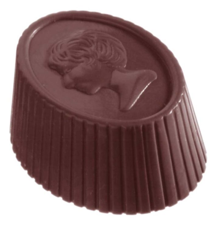 Chocolate World Frame Moulds - CW2290 - Marquise - 15gm - 39x28x17mm
