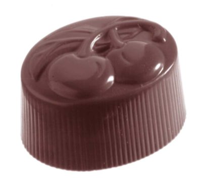 Chocolate World Frame Moulds - CW2293 - Cherry Double - 13gm - 33x24x20mm