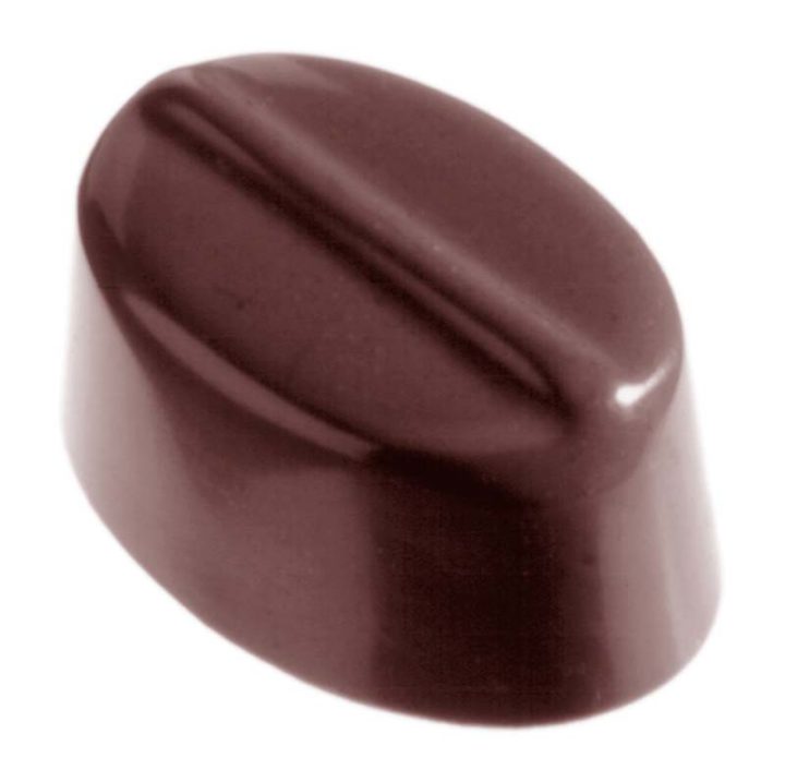 Chocolate World Frame Moulds - CW2302 - Small Bean - 9gm - 35x23x16mm