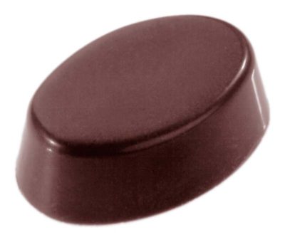 Chocolate World Frame Moulds - CW2305 - Oval Plain - 7gm - 33x22x12mm