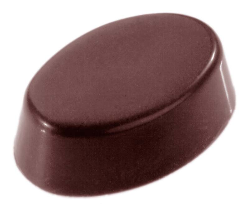 Chocolate World Frame Moulds - CW2305 - Oval Plain - 7gm - 33x22x12mm