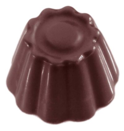 Chocolate World Frame Moulds - CW2306 - Cuvette Round - 7gm - 26x26x17mm
