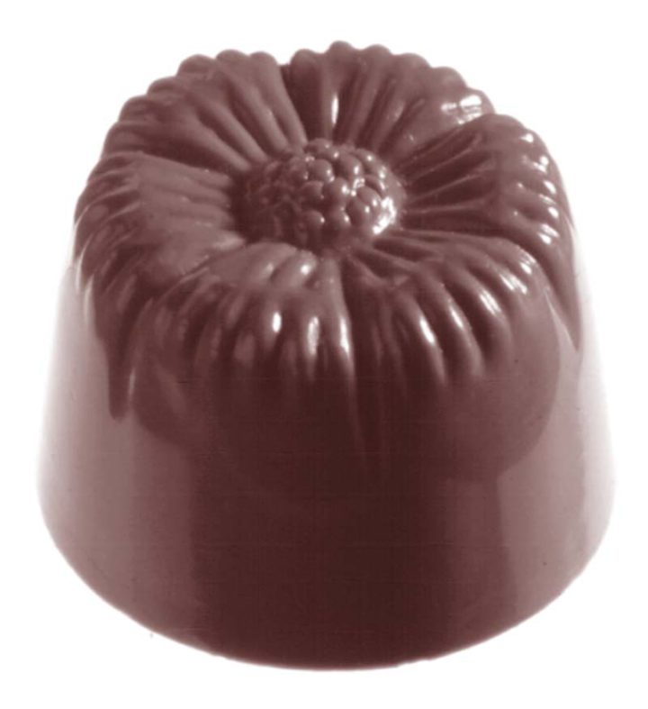 Chocolate World Frame Moulds - CW2313 - Flower 4X8 - 13gm - 28x28x21mm