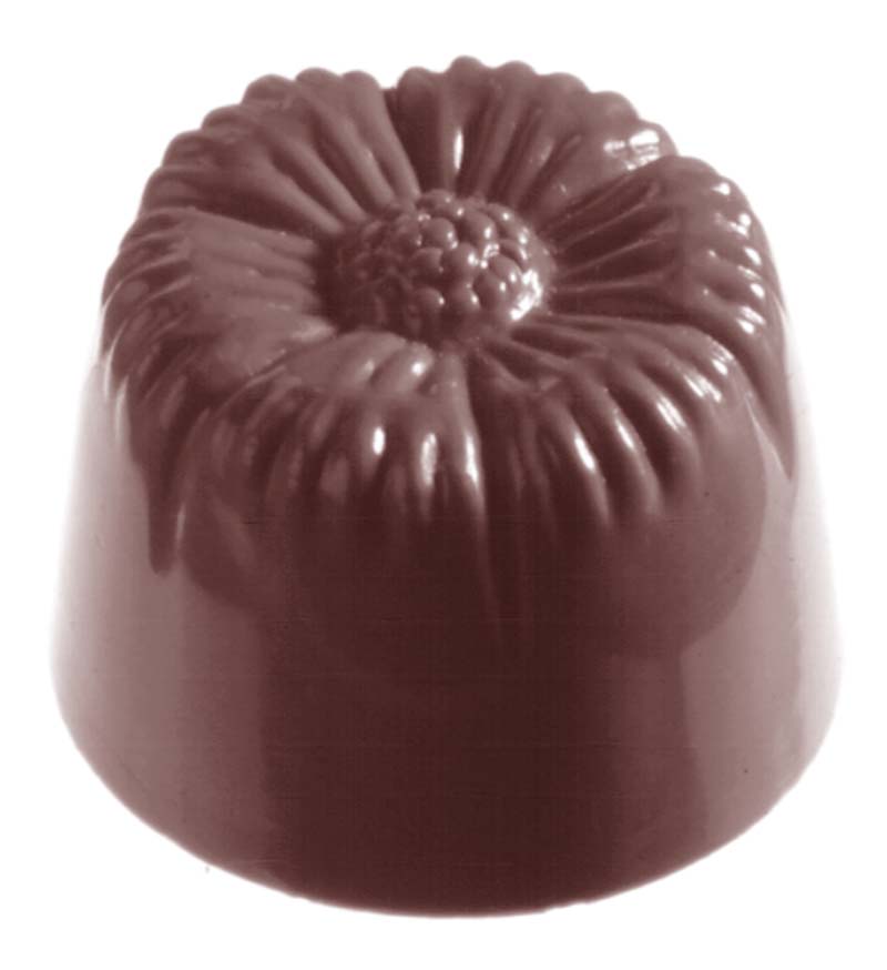 Chocolate World Frame Moulds - CW2313 - Flower 4X8 - 13gm - 28x28x21mm