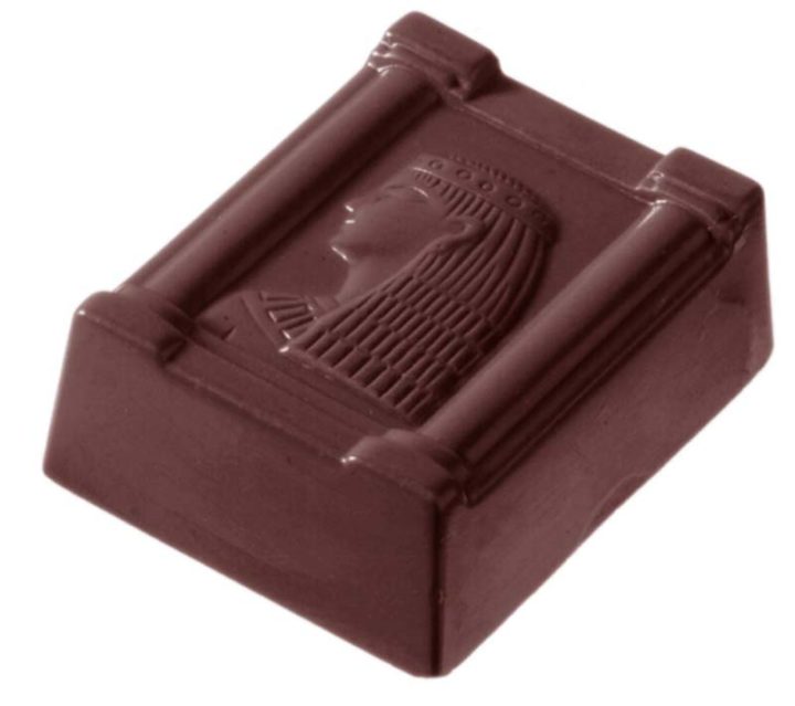 Chocolate World Frame Moulds - CW2315 - Cleopa - 15gm - 36x29x14mm
